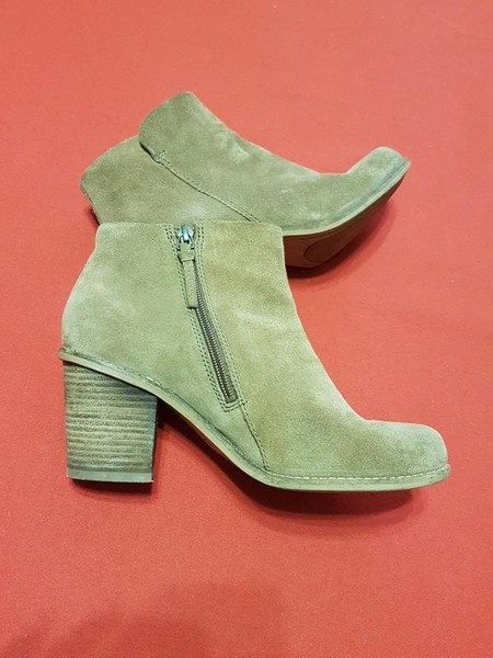 Women Clarks Boots Beige Suede 39 #1QFL