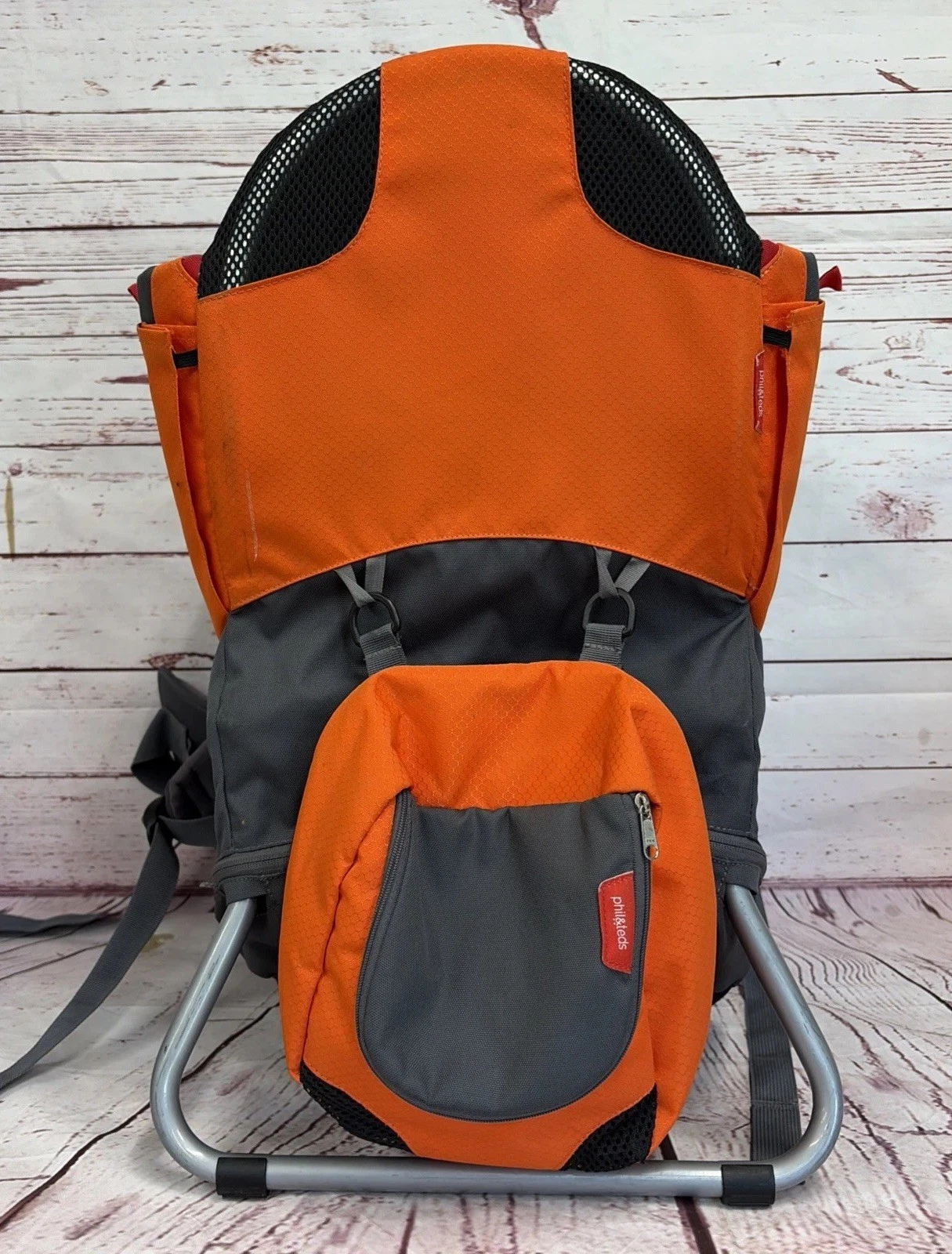 phil&teds Parade Child Carrier Frame Backpack, Orange ~ Compact & Lightweight