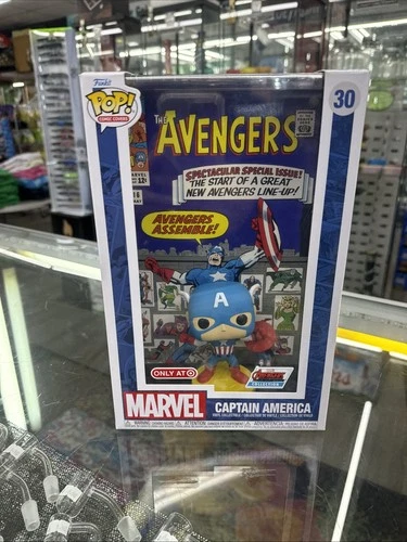 Funko Pop! Comic Book Cover with Case: Marvel - Captain America - Target...