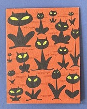 Vintage 1950s Halloween Greeting Card Norcross