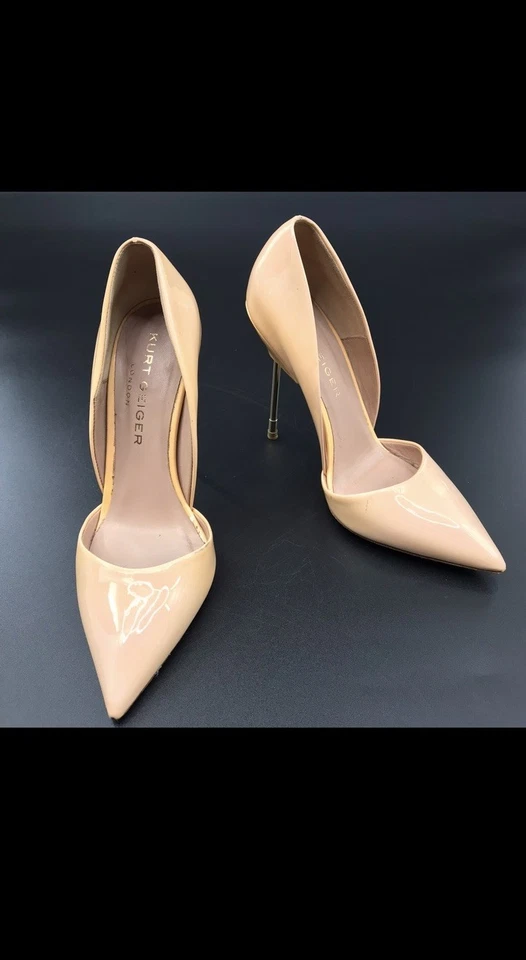 Tacones para mujer Kurt Geiger London Britton charol nude talla 35 Foto 4 de 4
