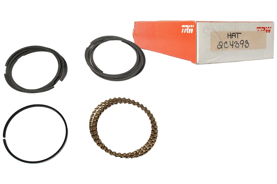 TRW Premium Piston Ring Set Fits 1976-1983 Chevrolet Chevette Part Number 2C4393 - Image 2 of 4
