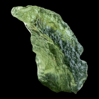 Grüner Moldavit Kristall natürlicher Rohmoldavit aus Tschechien, transluzent