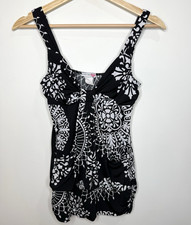 Vintage Y2K Babydoll Tank Top Womens Medium Dark Fairy Grunge Whimsigoth Party M