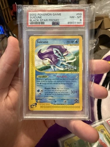 Pokémon TCG Suicune Holo Rare 30 Black Star Promo Card PSA 8