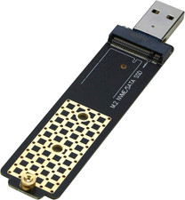 M.2 to USB Adapter, Nvme to USB 3.1 Reader Card Compatible with Both