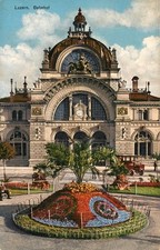 LUZERN BAHNHOF - SWITERLAND - POSTCARD