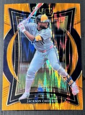 2025 Panini Select - Concourse Jackson Chourio #90 Orange Flash Prizm