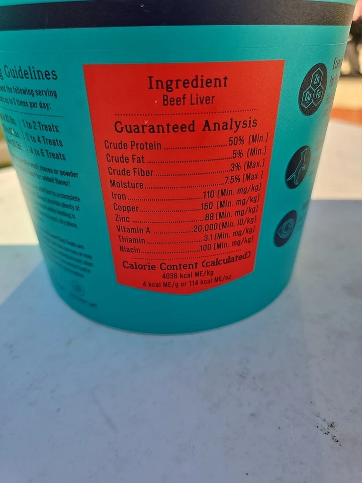 Stewarts Freeze Dried Dog Treats Beef Liver Flavor 14oz - Image 3 of 4