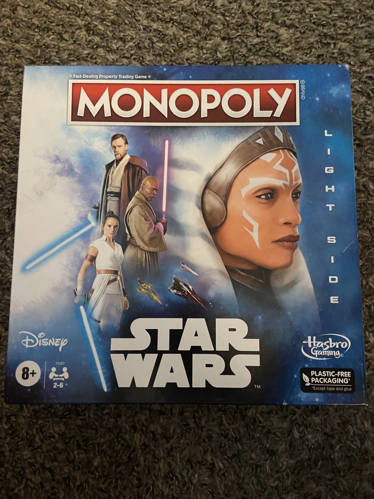 Star Wars Ashoka Monopoly Special Edition Board Game Jedi Light Side New