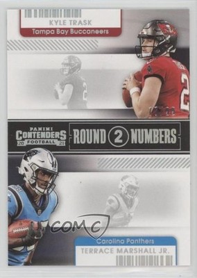 2021 Panini Contenders 77/49 Kyle Trask Terrace Marshall Jr Rookie Auto RC 18ms