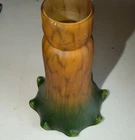 Amber Green Lily Lamp Shade Tiffany Style Vintage Tulip Blown Glass 7 Available