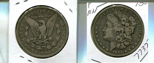 1895 O MORGAN SILVER DOLLAR FINE 7737T