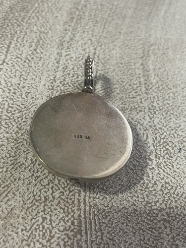 BA Suarti ciondolo dichiarazione corniola rossa argento sterling 925 vintage - Foto 6 di 9