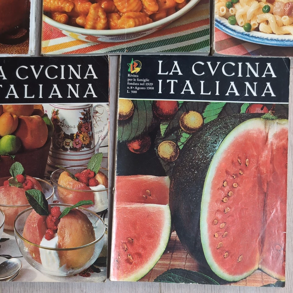 VINTAGE La Cucina Italiana Magazine LOT (x5 Issues) 1968 – Mid-Century Recipes - Image 4 of 4