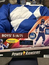Halloween Costume Boys Blue Power Ranger Small 6-7 New