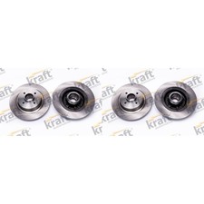 2x KRAFT BREMSSCHEIBEN 274mm VOLL HINTEN passend für RENAULT MEGANE SCÉNIC | 605