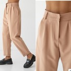 H&M Peach High Waisted Tailored Straight Leg Trousers Pants Size 2 — photo 1