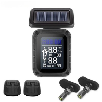 Motorcycle TPMS Solar Charging Tyre Pressure Monitoring System Sensor