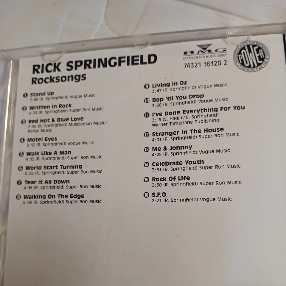 Rick Springfield - Rocksongs / CD - Bild 4 von 4