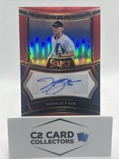 2025 Panini Select Signatures: Seong-Jun Kim Red Prizm Auto (35/99)