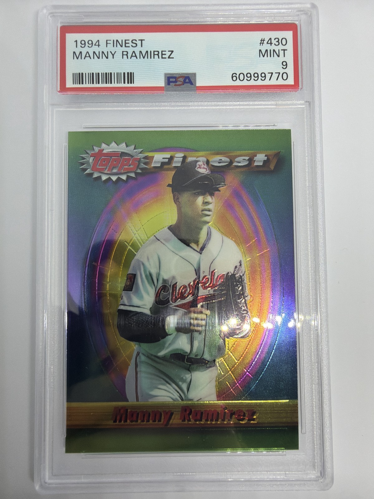 1994 Finest #430 Manny Ramirez PSA 9