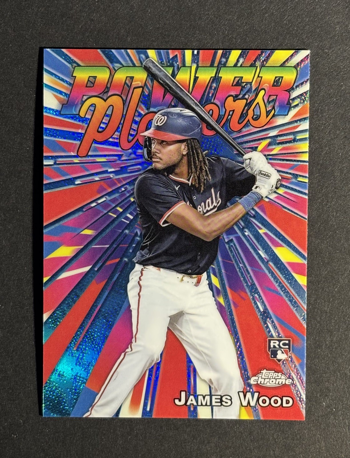 James Wood #PP-19 Baseball Cards 2025 Topps Chrome Power Players trading card — raw and PSA graded price guide