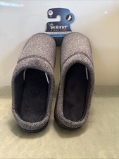 Isotoner Signature Advanced Memory Foam Slippers Blue Clog Slip On Size 8-9