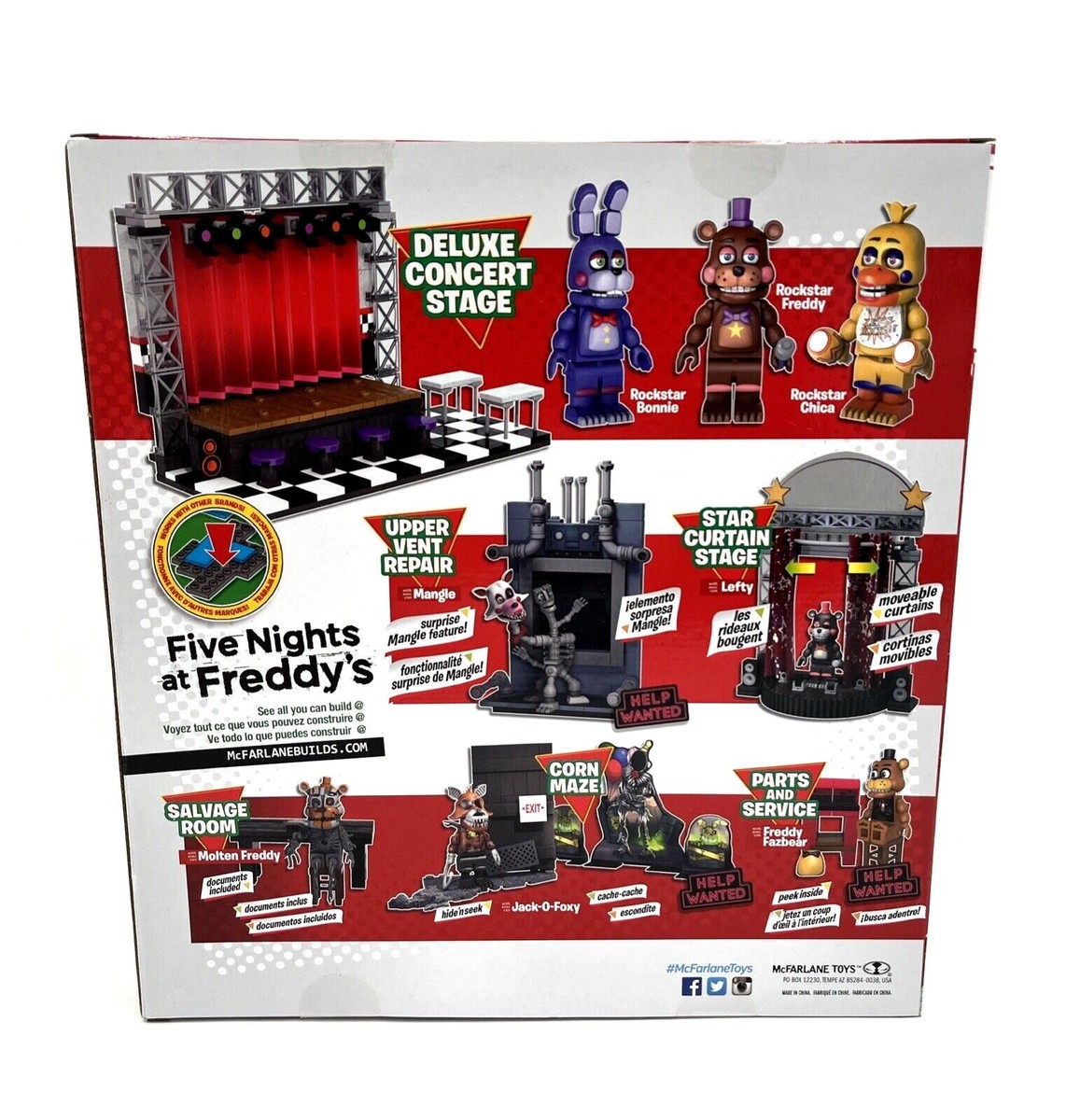 McFarlane Five Nights at Freddys Concert Stage 25230 Construction