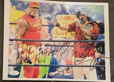 Hulk Hogan and Carlito Autographed 8x10 Photo – JSA Certified