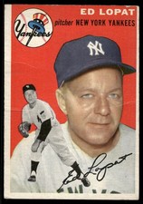 1954 Topps #5 Ed Lopat - FAIR