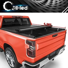 6.9ft Bed Roll up Tonneau Cover for 2020-26 Chevy Silverado Sierra 2500HD 3500HD