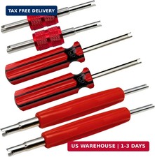 6Pcs Valve Stem Removal Tool Kit, R134 R12 A/C HVAC Air Conditioner Schrader Val