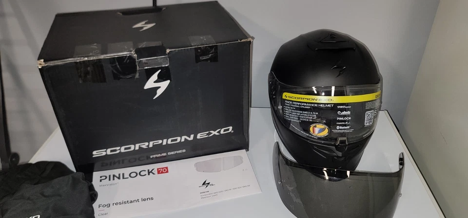 Casco de carbono Scorpion EXO-R1 Air Full Face negro mate talla 3X nuevo Foto 2 de 4