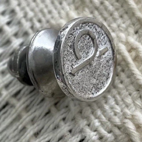 Vintage 70s MCM Sterling Silver 925 Pop Art Tie Tack Pin 3.5g