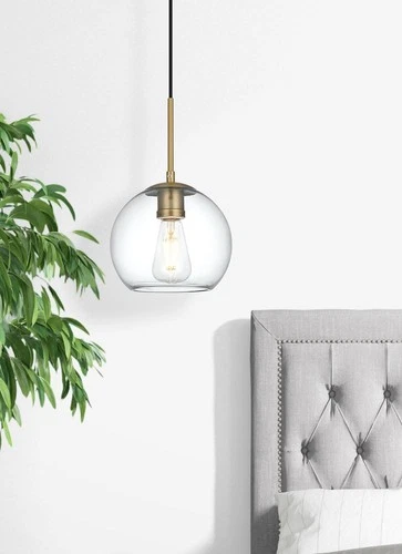 Elegant Lighting LD2206 Baxter 8"W Mini Pendant - Gold - Picture 9 of 9