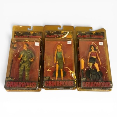 NECA Planet Terror Grindhouse Quentin Tarantino, Cherry & Dr. Dakota Figures Lot