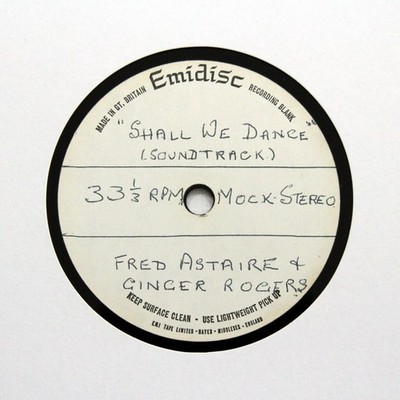 FRED ASTAIRE & GINGER ROGERS ''Shall We Dance'' 12'' Film Soundtrack Acetate [33]