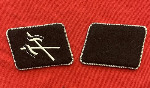 WW2 WWII German Stormtroopers Brownshirts Military collar tabs patches W RZM Tag