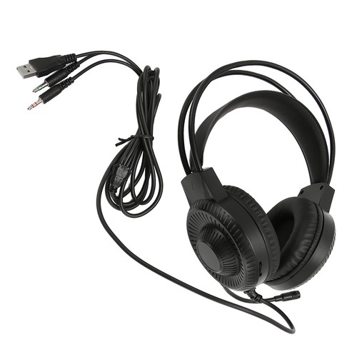 RGB Wired Gaming Headset With Mic 3.5mm Plug Deep Bass Surround Gaming Headph FY - Afbeelding 6 van 24