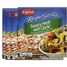Lipton Recipe Secrets Savory Herb with Garlic Soup & Dip Mix, 2.4 oz (Pack of 4)