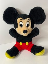 Vintage Mickey Mouse Plush Stuffed Animal 13  Walt Disney World Disneyland H9