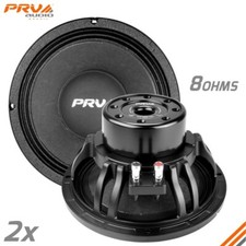 2x Prv Audio 10w1000-ndy 10" Pro Audio Neodymium Mid Woofer Speakers 8ohms 1000w