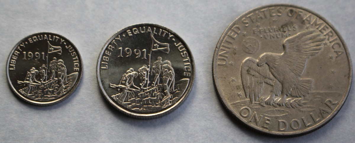1997 STATE OF ERITREA 10 CENT & 100 CENT Coins - Liberty Equality