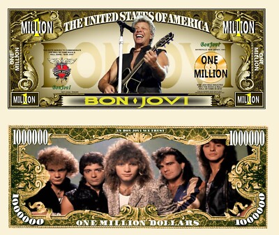 BON JOVI - BILLET MILLION DOLLAR US ! JOHN RITCHIE SAMBORA Hard Rock Glam Metal