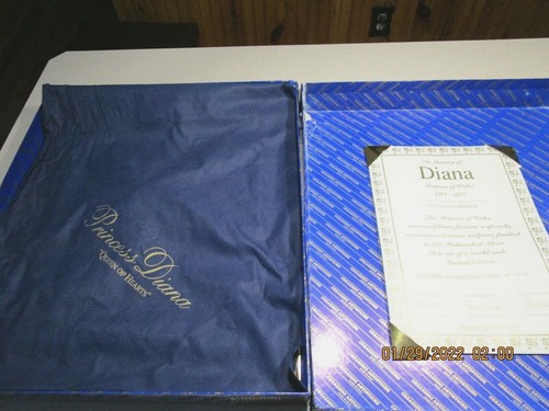 Princess Diana 925 SterlingSilver Sculpture Wall Plaque Limited Edition. - Picture 3 of 12
