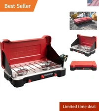 Mountain Series Everest 2X - High Output Two-Burner Camp Stove - Lid Doubles ...