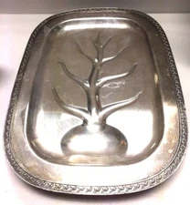 Rockford Sheets R-S-CO 1875 Silver Plated Footed Platter 16" Dish