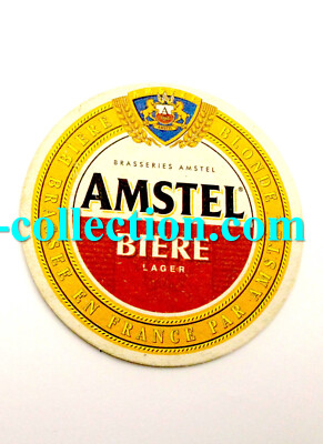 AMSTEL - ALTER UNTERSETZER / UNTERSETZER BIER ALKOHOL - BAR, PUB - BEER COASTER