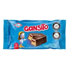 Colombian Gansito Chocolate covered fruit jam filled Snack Cakes 6 serving 222g